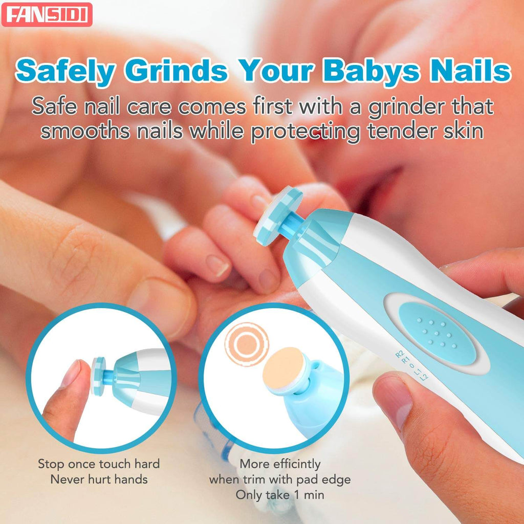 Cherish Baby Care Baby Nail File Electric Nail Trimmer: Baby Nail Trimmer  for Infant and Toddler: Safer Than Baby Nail clippers - Baby grooming Ki